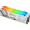 Image de Kingston FURY Renegade RGB - DDR5 - Kit - 32 Go : 2 x 16 Go - DIMM 288-PIN - 6400 MHz / PC5-51200 - CL32 - 1,4 V - non tamponné - ECC on-die - blanc, argenté
