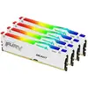 Image de Kingston Technology FURY Beast 128 Go 5600 MT/s DDR5 CL40 DIMM (Kits de 4) White RGB XMP - Neuf