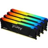 Image de Kingston FURY Beast RGB - DDR4 - Kit - 128 Go : 4 x 32 Go - DIMM 288-PIN - 3600 MHz / PC4-28800 - CL18 - 1,35 V - non tamponné - non-ECC - Noir