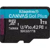 Image de Kingston Canvas Go ! Plus - Carte mémoire flash - 1 To - A2 / Video Class V30 / UHS-I U3 / Class10 - microSDXC UHS-I