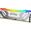 Image de Kingston FURY Renegade RGB - DDR5 - Module - 24 Go - DIMM 288-PIN - 4200 MHz / PC5-67200 - CL40 - 1,45 V - non tamponné - ECC on-die - Blanc & Argent