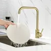 Image de Lonheo Mitigeur De Cuisine Doré Rotatif À 360° Robinet Cuisine 7-forme En Acier Inox Avec Barboteur Démotable, Mitigeur À Eau Froide Et Chaude Pour Évier