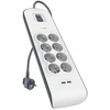 Image de Belkin BSV804ca2M Blanc 8 sortie(s) CA 2 m - Neuf