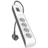 Image de Belkin BSV400VF2M protection surtension Blanc 4 sortie(s) CA 2 m - Neuf