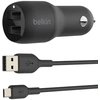Image de Belkin Chargeur USB-A pour voiture, 24W Câble micro-USB de 1m CCE002bt1MBK