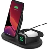 Image de Belkin Chargeur sans fil 3 en 1 iPhone + Apple Watch + AirPods - 7.5W - noir
