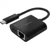 Image de Belkin Adaptateur USB-C / Gigabit Ethernet 60W PD, noir INC001btBK