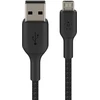 Image de Belkin Câble micro-USB gainé 1m noir CAB007bt1MBK
