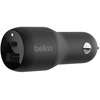 Image de Belkin CCB004BTBK chargeur d'appareils mobiles Smartphone, Tablette Noir Allume-cigare, USB Charge rapide Intérieure, Extérieure - Neuf