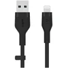 Image de Belkin Flex Lightning/USB-A 2m mfi, noir CAA008bt2MBK
