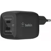 Image de Belkin Chargeur secteur 2xUSB-C 45W PD 3.0, PPS, noir WCH011vfBK