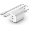 Image de Belkin BOOST CHARGE PRO GaN - Adaptateur secteur - PPS and GaN technology - 65 Watt - Fast Charge, PD 3.0 - 2 ports de sortie (2 x USB-C)