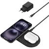 Image de Belkin BoostCharge Pro Station de Recharge 2-en-1 avec Qi2, 15 W, Compatible MagSafe, pour iPhone 17, iPhone Air, Pixelsnap, Apple Watch, AirPods, Adaptateur Secteur Inclus - Noir en occasion ou reconditionné