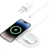 Image de Belkin, Station de recharge magnétique Qi2 double base Sans fil 15W, Blanc