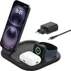 Image de Belkin, MagSafe Qi2 Station de recharge pliable 15W iPhone AirPods Watch, noir