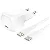 Image de Chargeur pour téléphone mobile Belkin secteur USB C 20W Power Delivery, avec câble d un mètre USB C vers USBC C inclus, bla - Neuf
