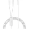 Image de BELKIN BoostCharge Pro 140W Dual USB-C Cable 1.5m White - Neuf