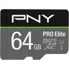 Image de Carte SD MicroSD XC 64GB PNY Pro Elite R100MB/s W60MB/s reta