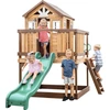 Image de Backyard Discovery Echo Heights : aire de jeux en bois avec toboggan, maisonnette et cuisine