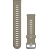 Image de Garmin bracelet à changement rapide 20mm silicone grès/argent
