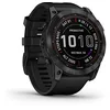 Image de Garmin Fenix 7X Sapphire Solar mit Silikonarmband schwarz/schwarz en occasion ou reconditionné