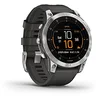 Image de Garmin - Epix - Montre GPS Multisport connectée avec écran AMOLED - Acier, Silver avec bracelet gris - Boitier 47 mm en occasion ou reconditionné