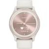 Image de Garmin vívomove Sport - Ivoire avec des accents d'or nacré - montre intelligente avec bracelet - silicone - taille de poignet : 125-190 mm - monochrome