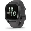 Image de Garmin Venu Sq 2 - Montre connectée GPS Multisports avec écran AMOLED et Suivi santé - Gray avec Bracelet Gris foncé - Boîtier 40 mm Noir en occasion ou reconditionné
