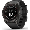 Image de Garmin fenix 7X Pro - Sapphire Solar Edition - 51 mm - polymère renforcé de fibres - montre intelligente avec bracelet - silicone - noir - taille de poignet : 127-210 mm - affichage 3.556 cm (1.4")