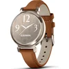 Image de Garmin - 010-02839-02 - Lily 2 Cream Gold avec bracelet en cuir camel