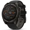 Image de Garmin Fenix 8 47 mm, AMOLED, Gris Carbone Saphir DLC Titane avec Noir/Gris Galets en Silicone en occasion ou reconditionné