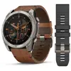 Image de Garmin - 010-02905-40 - Smartwatch - Fenix 8 Sapphire - Bracelets en cuir marron