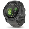 Image de Garmin Instinct 3, AMOLED - Montre GPS Robuste et connectée   Noire avec bracelet gris charbon - Boîtier 50 mm en occasion ou reconditionné