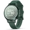 Image de Garmin Lily 2 Active - Petite Montre connectée et élégante avec GPS intégré - Jasper Green avec Bracelet Silicone Vert Sapin en occasion ou reconditionné