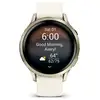 Image de Venu 4 - Montre connectée 41 mm, GPS intégré en Acier et Silicone - Beige et Or - Neuf