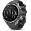 Image de Garmin fenix 9 Pro (GPS) Boîtier de 47 mm en Titane Graphite avec bracelet silicone Noir - Taille unique - Neuf