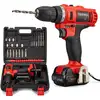Image de Perceuse Visseuse Sans Fil 21v Teeno Deux Batteries 1.5ah Visseuse Devisseuse Sans Fil,21 Accessoires