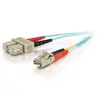Image de C2G 85532 câble InfiniBand et à fibres optiques 2 m LC SC OFNR Turquoise - Neuf