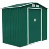 Image de Costway - Abri De Jardin En Métal Cabane/remise De Jardin Stockage Rangement De Vélo Outils 213 X 130 X 173 Cm Vert