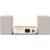 Image de Classic Stereo - La charmante chaîne hi-fi en coton blanc / chêne