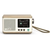 Image de Classic Mini - La charmante radio numérique portable, coton blanc/chêne