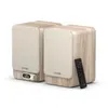 Image de Enceintes Hi-Fi connectées PURE Classic Active Bluetooth 5.3 paire stéréo 2 x 40 W HDMI ARC DAB+ FM bois blanc - Neuf