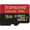 Image de Transcend microSDHC MLC 16GB Class 10 UHS-I 600x + adaptateur SD