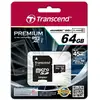 Image de Transcend TS64GUSDU1 mémoire flash 64 Go MicroSDXC MLC Classe 10 - Neuf