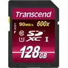 Image de Transcend Ultimate series - Carte mémoire flash - 128 Go - UHS Class 1 / Class10 - 600x - SDXC UHS-I