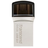 Image de Transcend JetFlash 890 64GB lecteur USB flash 64 Go USB Type-A / USB Type-C 3.2 Gen 1 (3.1 Gen 1) Noir, Argent - Neuf