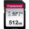 Image de Transcend 300S - Carte mémoire flash - 512 Go - Video Class V30 / UHS-I U3 / Class10 - SDXC UHS-I