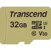Image de Transcend 500S - Carte mémoire flash (adaptateur microSDHC/SD inclus) - 32 Go - vidéo classe V30 / UHS-I U3 / classe 10 - microSDHC