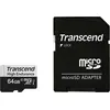 Image de Transcend 350V - Carte mémoire flash (adaptateur SD inclus) - 64 Go - UHS-I U1 / Class10 - microSDXC UHS-I