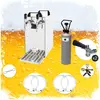 Image de Ensemble complet Tireuse a biere - Kontakt 40 machine a biere, pompe a biere 2 lignes, 50 litres/h, professionnelle, KEG 2: Type S; KEG: NC adaptateur